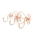 Ver imagem 2 de Cabide Parede Porta Toalha Roupas Ferro Decoração Rose Gold