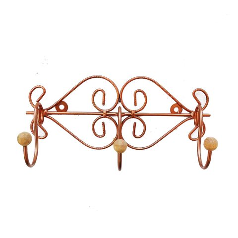 Cabide Parede Porta Toalha Roupas Ferro Decoração Rose Gold