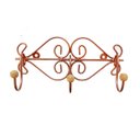 Ver imagem 1 de Cabide Parede Porta Toalha Roupas Ferro Decoração Rose Gold