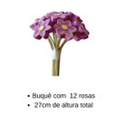Ver imagem 2 de Buquê de de Rosas Artesanal de Madeira:roxo