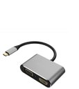 Ver imagem 2 de Adaptador Tipo C 4x1 Usb C/ Usb C (pd)/hdmi 4k/ Usb 3.0/ Vga