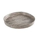 Ver imagem 1 de Centro de Mesa Redondo Decor em Ceramica Cinza Marmorizado G