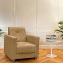 Ver imagem 2 de Poltrona Cadeira para Sala Confortável Reforçada Veneza Suede