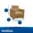 Ver imagem 6 de Poltrona Cadeira para Sala Confortável Reforçada Veneza Suede