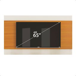 Painel Itália com Alto Brilho para Tv até 65 Polegadas:off White/cedro - 2