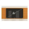 Painel Itália com Alto Brilho para Tv até 65 Polegadas:off White/cedro - 2