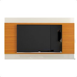 Painel Itália com Alto Brilho para Tv até 65 Polegadas:off White/cedro - 1