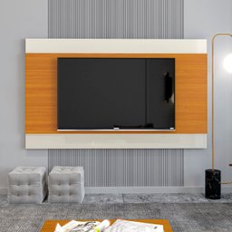 Painel Itália com Alto Brilho para Tv até 65 Polegadas:off White/cedro - 4