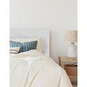 Ver imagem 1 de Cabeceira Ripada branca Solteiro Modular 88x60 sem furos