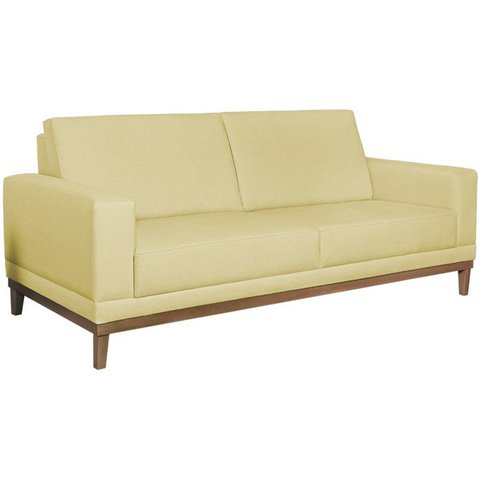 Sofa 2 Lugares 160 cm Crons Suede Bege Vazzano