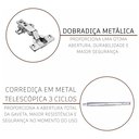 Ver imagem 7 de Cozinha Modulada Completa Fidelitá Paris 5 Peças 295cm 12 Portas 3 Gavetas com Tampo
