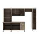 Ver imagem 4 de Armário de Cozinha Modulada Completa Fidelitá Paris 5 Peças 295cm 13 Portas 3 Gavetas com Tampo