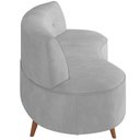 Ver imagem 6 de Sofá Chaise Living 2 Lugares 135cm Sala de Estar Istambul K01 Veludo Cinza - Lyam Decor