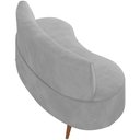 Ver imagem 7 de Sofá Chaise Living 2 Lugares 135cm Sala de Estar Istambul K01 Veludo Cinza - Lyam Decor