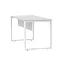 Ver imagem 7 de Escrivaninha Mesa Escritório X 150cm Industrial Cinza e Branco
