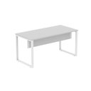 Ver imagem 3 de Escrivaninha Mesa Escritório X 150cm Industrial Cinza e Branco