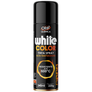 Orbi Tinta Spray Alta Temperatura Preto 340ml/220g