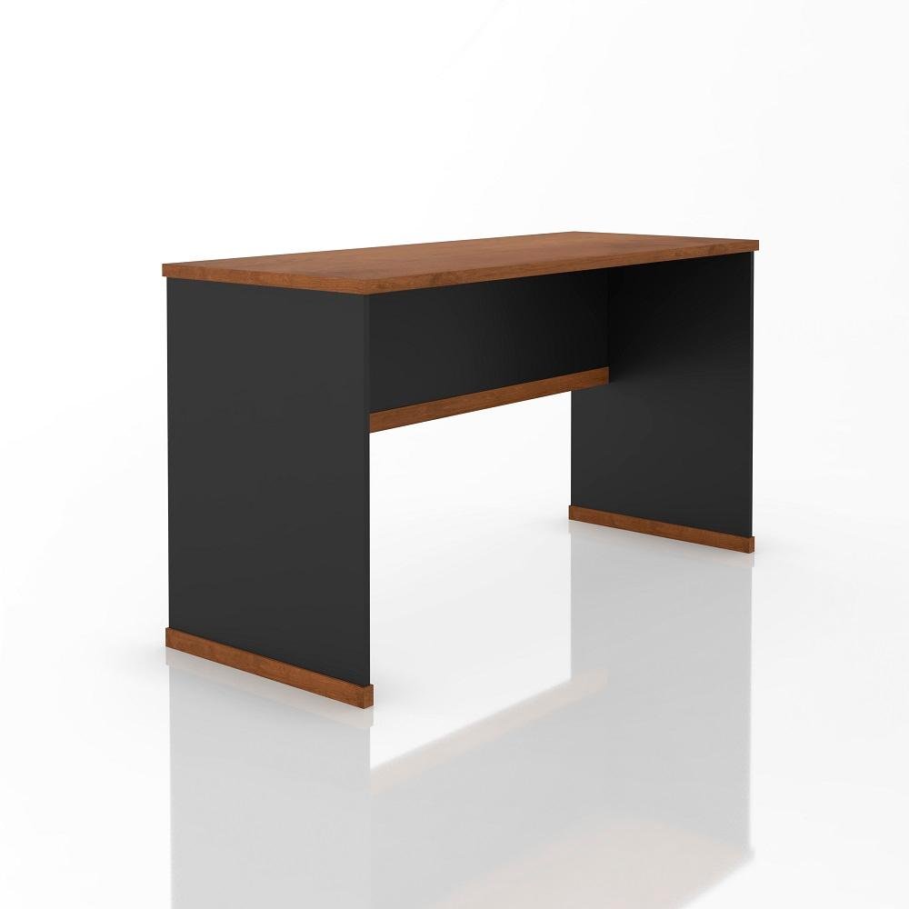 Conjunto Escritório Office 4 Peças Mesa Gaveteiro Armário Buffet Berlin - Vianossa - Preto e - 8