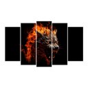 Ver imagem 3 de Kit Quadro Decorativo Animais para Sala de Estar 128x72cm A199 - Pallazio