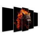 Ver imagem 1 de Kit Quadro Decorativo Animais para Sala de Estar 128x72cm A199 - Pallazio