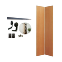 Ver imagem 1 de Kit Porta Camarão 0,80x2,10m Fresno Nobre + Kit Basic Camarão Preto