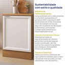 Ver imagem 7 de Balcão Planejado 1 Porta 60cm com Tampo Soho CabeCasa MadeiraOriginals Freijó/Branco