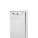 Ver imagem 3 de Porta Pivotante de Alumínio Branco com Puxador e Friso Linha Roma:Esquerda/ 210 x 120