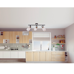 Spot Trilho de Sobrepor Moderno Direcionável Vittra 3 Lâmpadas E27 Bivolt:Branco/110V/220V - 3