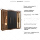 Ver imagem 3 de Guarda-Roupas Casal 8 Portas 242cm Multimóveis CR35261
