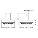 Ver imagem 3 de Fechadura Aliança Colonial 3800/104z Maquina 55mm