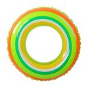 Ver imagem 1 de Boia Inflável Circular Listrada Colorida Brinquedo Piscina