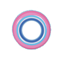Ver imagem 2 de Boia Inflável Circular Listrada Colorida Brinquedo Piscina