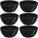 Ver imagem 1 de Kit 6 Tigelas Bowls Cumbucas 300ml para Servir Preto Uno Coza 11,5x5cm Redondo Potinhos