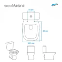 Ver imagem 3 de Assento Sanitário Laqueado Soft Close Mariana Branco para vaso Icasa