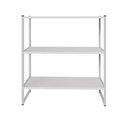 Ver imagem 2 de Nicho de Parede Industrial 3 Prateleiras MDF-MDP Cinza 63cm F5 Office