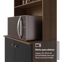 Ver mais imagens de Armário de Cozinha Compacta 235cm Rustic/preto Gourmet Madesa Xb03
