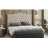 Cabeceira Estofada Cama Box King 1,95 Viena para Quarto em Linho Bege - Larbelle - 1
