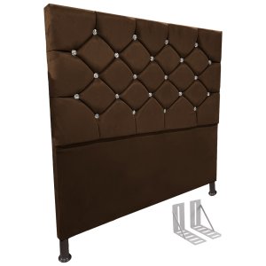 Cabeceira de Cama Box Casal Estofada Kasi + Frame - Cores