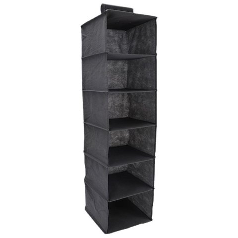 Organizador Guarda Roupa 6 Prateleiras 120cm Sapateira Nichos Porta Objetos Closet Armario Multifunc