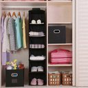 Ver imagem 6 de Organizador Guarda Roupa 6 Prateleiras 120cm Sapateira Nichos Porta Objetos Closet Armario Multifunc