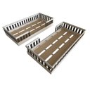 Ver imagem 3 de Conjunto com 2 Camas Infantil Montessoriana Solteiro Cori Yescasa Branco/Preto