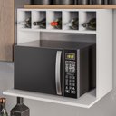 Ver imagem 1 de Suporte Microondas Nicho Garrafeiro Lisa 60 Cm Bp Eratto Moveis - Branco