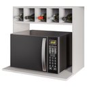 Ver imagem 2 de Suporte Microondas Nicho Garrafeiro Lisa 60 Cm Bp Eratto Moveis - Branco