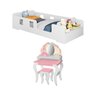 Cama Infantil Manu Com Penteadeira Princesa Espelho e Banqueta - 1