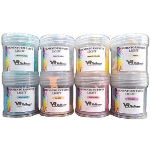 Kit 8 Pigmento Epóxi P/resina 100g Cores Light Vipresinas