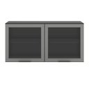 Ver imagem 3 de Armário Aéreo para Cozinha 120cm 2 Portas com Vidro Etna