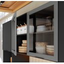 Ver mais imagens de Armário de Cozinha Aéreo 120cm 2 Portas com Vidro Etna Grafite Cinza