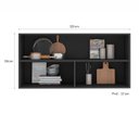 Ver imagem 5 de Armário Aéreo para Cozinha 120cm 2 Portas com Vidro Etna