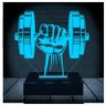 Luminária Led 3d | Musculação Academia| Abajur - 1