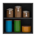 Ver imagem 3 de Armário Aéreo para Cozinha 58m 1 Porta Etna